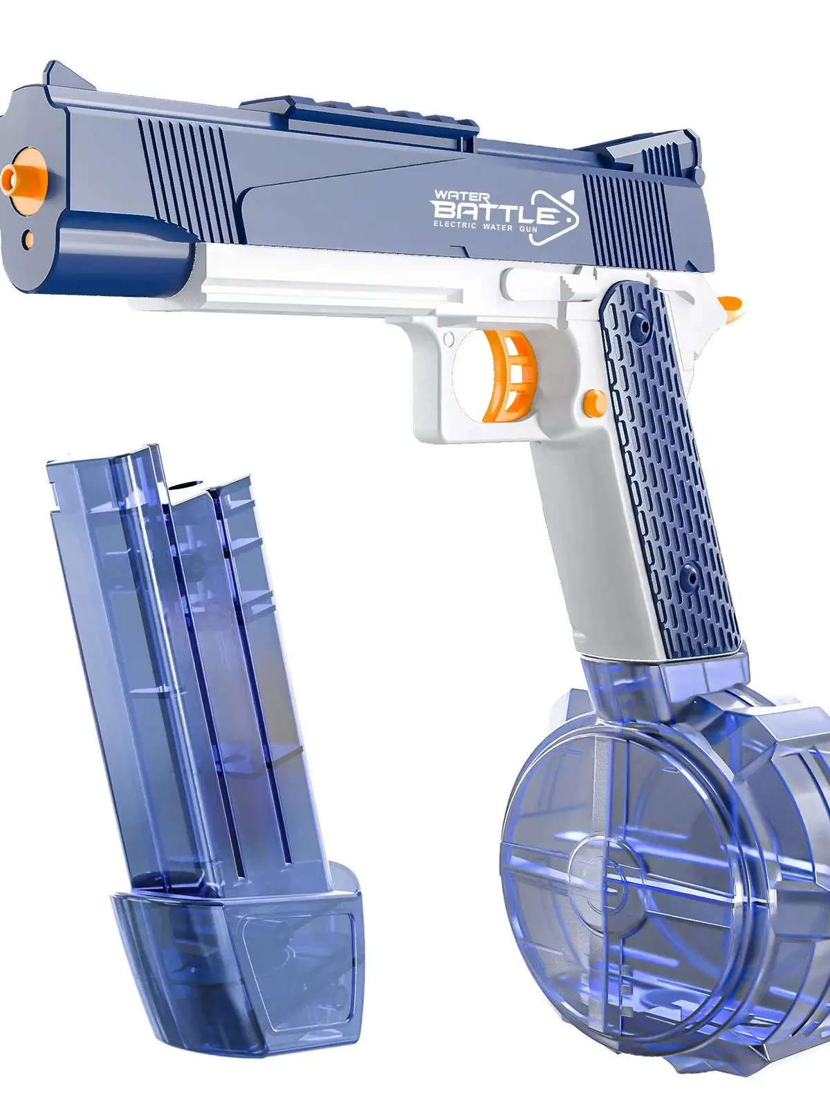 

1911 water gun light electric bullet version, bullet drum large capacity water filling, electric water outlet long-distance shoo