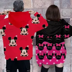 Women's Sweatshirt Minnie Mouse Men's Hoodies 2022 Woman Hoodie Mickey Y2k Couple Outfit Top Children's Sweatshirts Disney Print