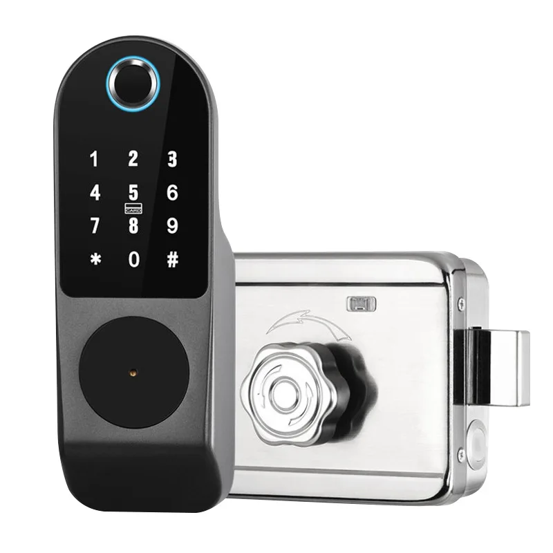 

Biometric Digital Fingerprint NFC password Smart Electric Rim Lock Door Lock