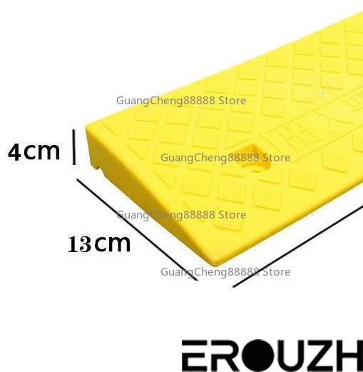 1/2PCS Portable Plastic Curb Ramp 50x13x4cm Anti-Slip Driveway Threshold Ramp for Bike Scooter Garage