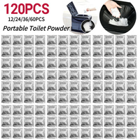 120-12Pcs Camping Toilet Chemicals Eco Absorbent Gel Emergency Toilet Waste Treatment Portable Toilet for Outdoor Camping Hiking