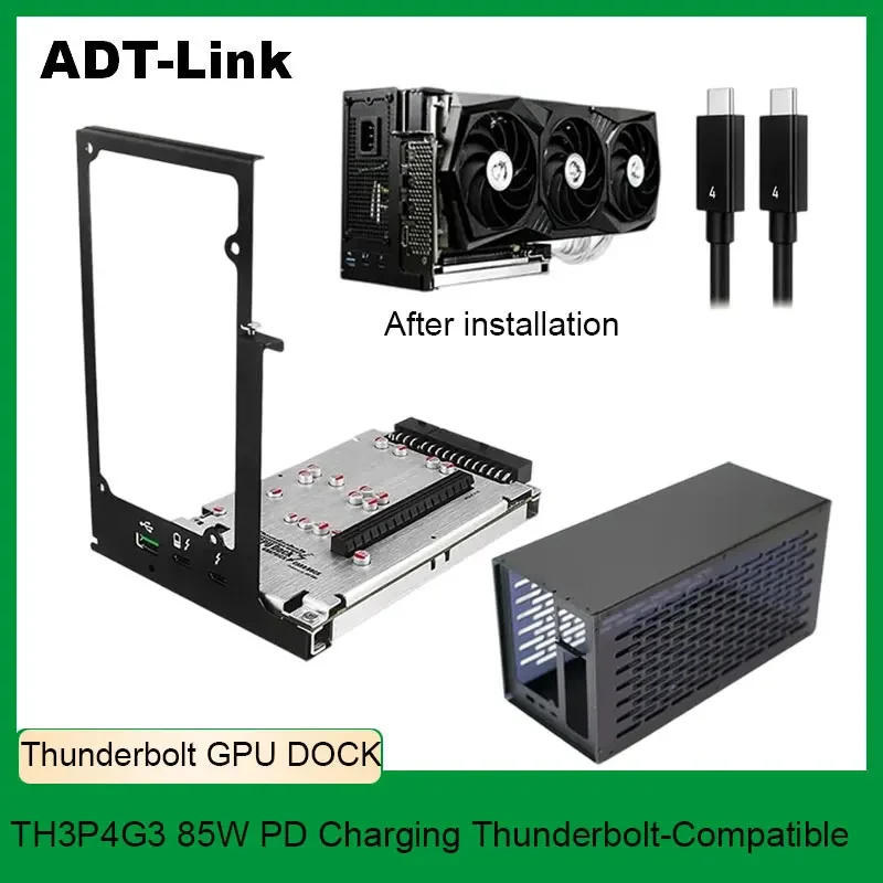 ADT-Link Thunderbolt GPU Dock Thunderbolt 3/4 laptop Graphics card Docking station egpu dock gpu support gaming pc accessories