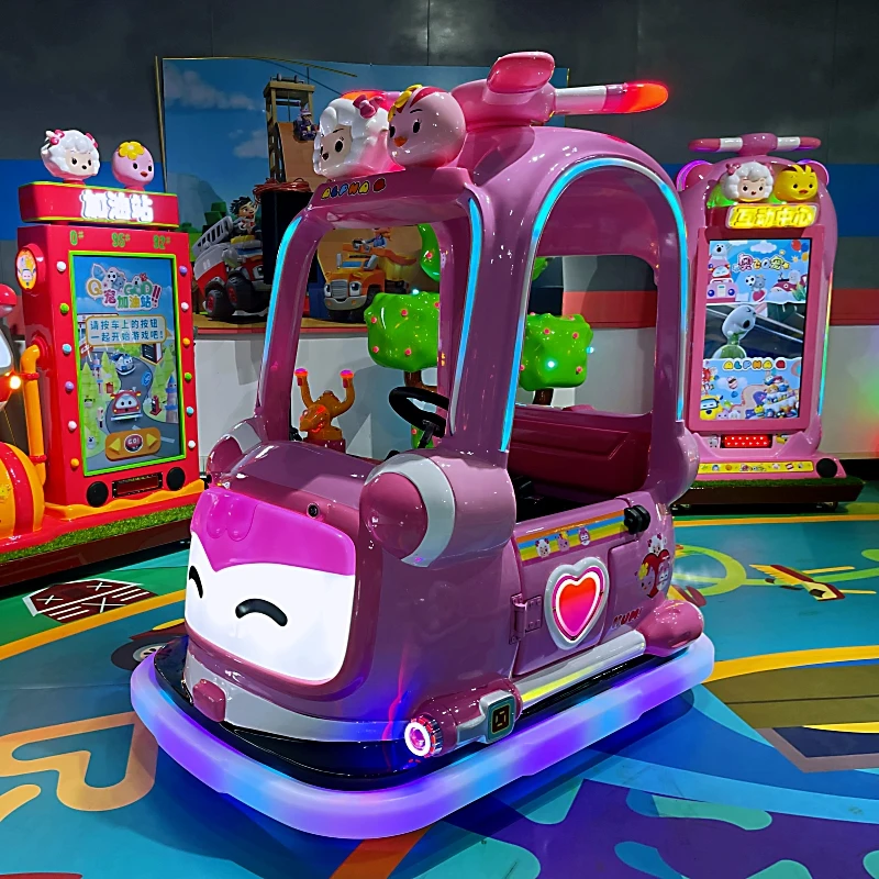 

Commercial Kids Electric 2 Seats Bumper Car for Sale Amusement Park Rides Battery Bumper Cars with Trailer Mounted