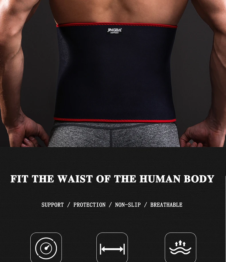 JINGBA SUPPORT Verstellbarer Modellierender Körper-Korsettformer Taillentrimmer Slim Fit Bauch-Schweißgürtel – Detail 5
