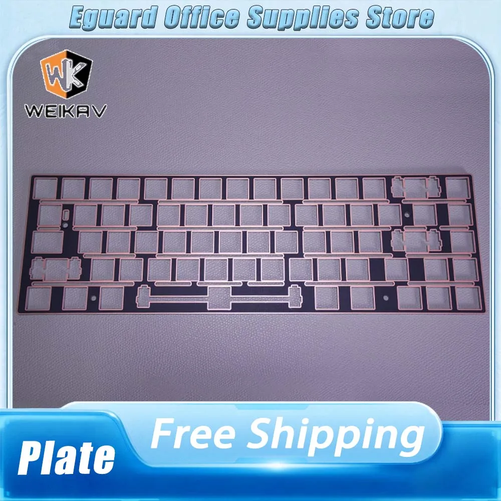 WEIKAV Lucky65 location plate Mechanical Customized 68 Layouts PC Slotted Positioning Plate Gaming Keyboard Pc Gamer Accessories