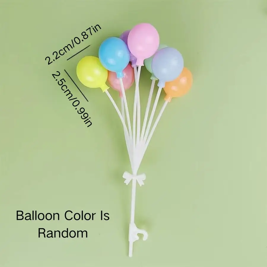 الإبداعية البلاستيك الملونة التعميم بالون كعكة زينة زخرفية عيد ميلاد الأطفال الحب بالون حفلة الخبز المساعدة