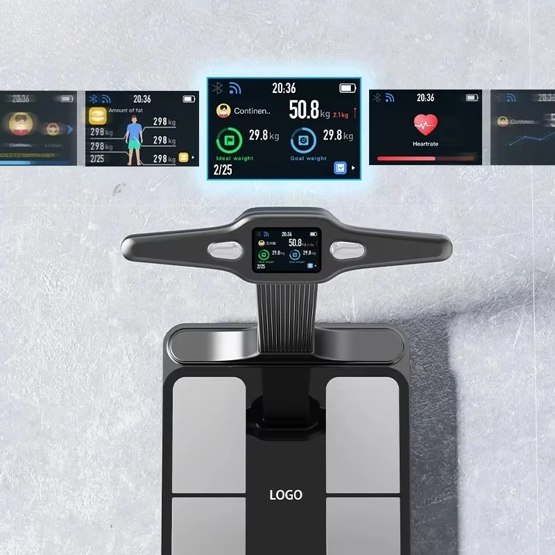 

8-электродный анализатор композитных весов жира для тела, подключение Bluetooth, WIFI, весы, весы для сканирования тела BMI для фитнес-центру