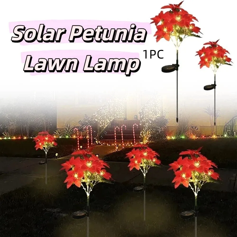 LED LED Solar Christmas Flower Lights Light Solar Artificial Flower Light LED Light Solar Powered Solar Christmas Decorations