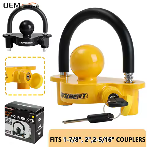 Heavy-Duty Hook Lock Universal Caravan Accessories Trailer Ball Coupler Safe Security Anti-Theft Lock Trailer Hitch Coupling