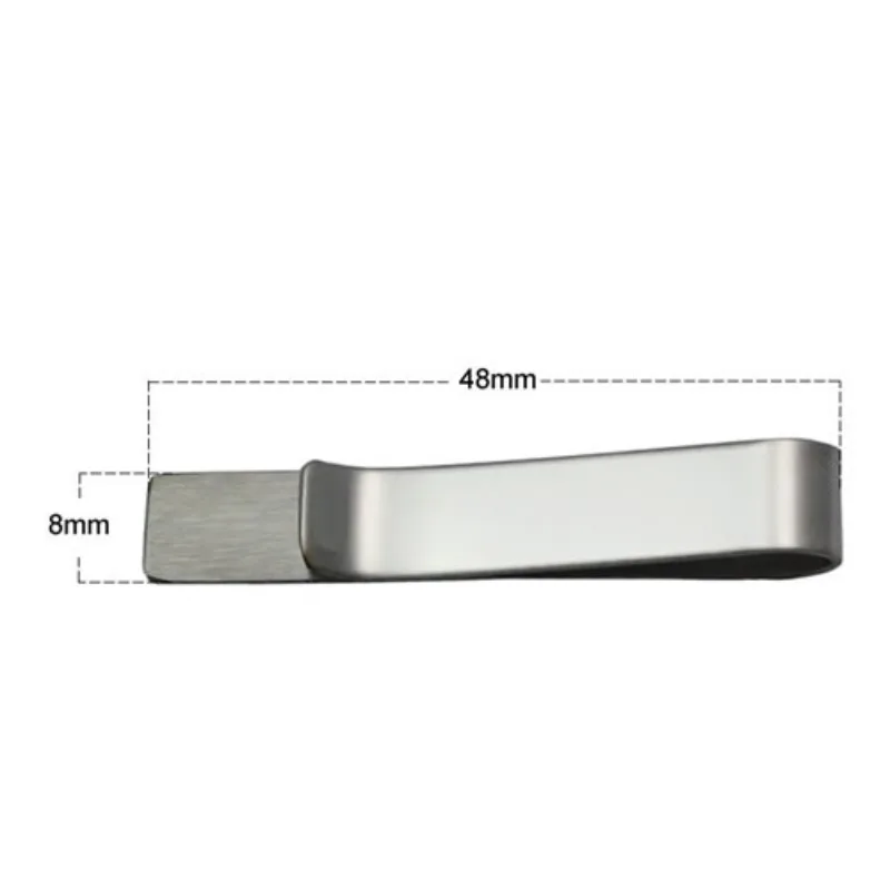 مشبك ربطة عنق من الفولاذ المقاوم للصدأ للرجال - هدية للاستخدام في مكتب الزفاف هدية للأعمال