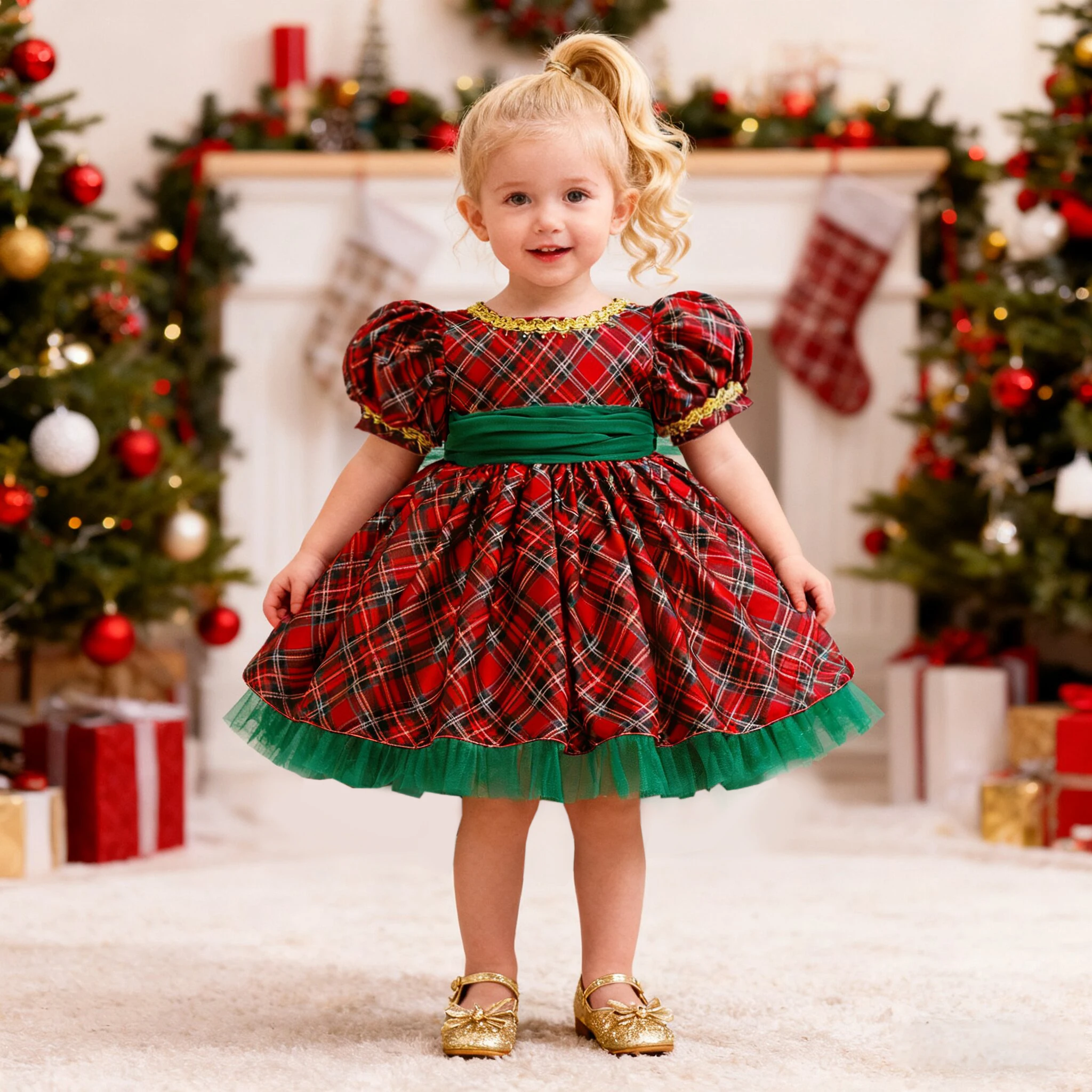

Клетчатое платье для рождественской вечеринки для маленьких девочек, карнавальный костюм на Хэллоуин, карнавальный костюм для младенцев, вечерние платья для выпускного вечера на первый день рождения