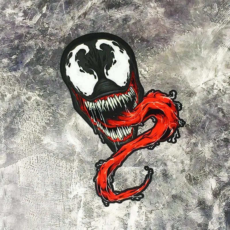 Venom Creative Car Accessories Pvc Decals Symbiote Not Easy To Fall Off Motorcycle Patches Reflective Material Stickers