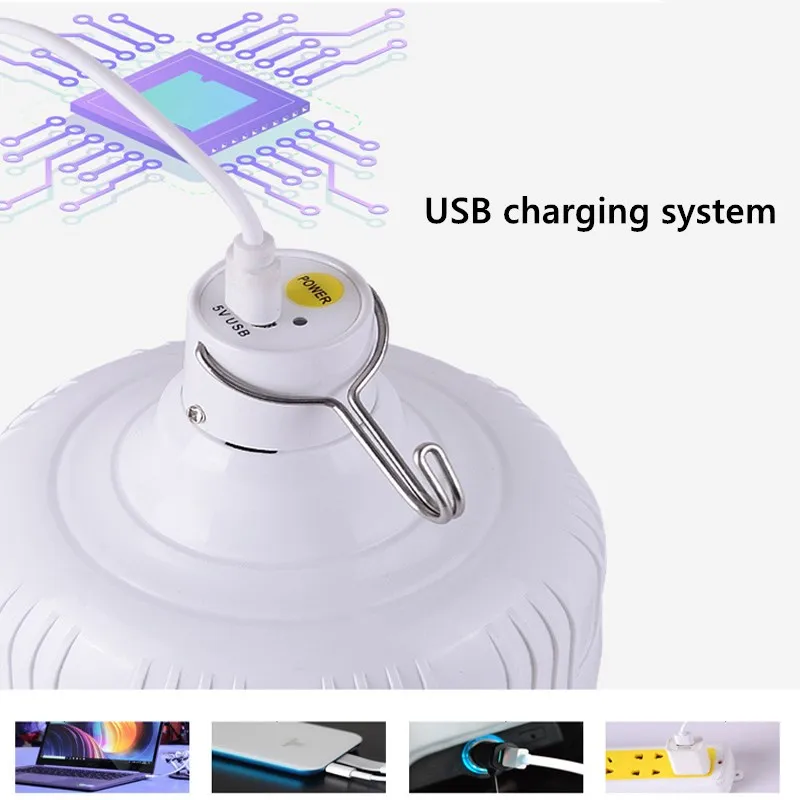 Luzes De Acampamento De LED Recarregável Portátil, Lanterna De Tenda, Lâmpada USB De Emergência, Lâmpada De Equipamento De Tendas De Energia