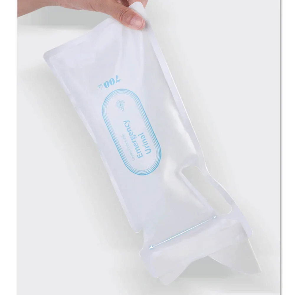 4PCS 700ml Portable Car Urine Bag Emergency Vomit Bags Mini Mobile Toilets Unisex Disposable Handie Urinal Toilet Bag