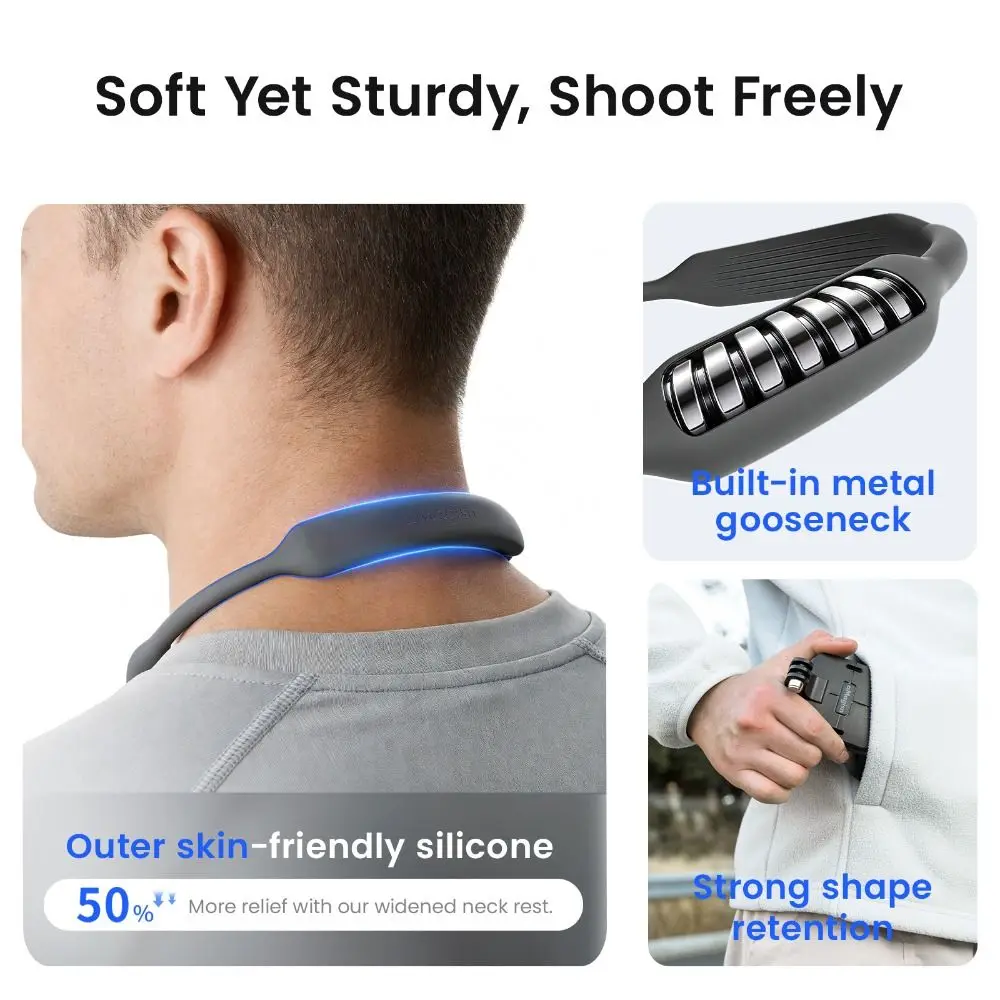 

Быстросъемное магнитное крепление на шею для камеры, прочный держатель для камеры, стабильное крепление POV для Insta360/DJI Osmo/GoPro