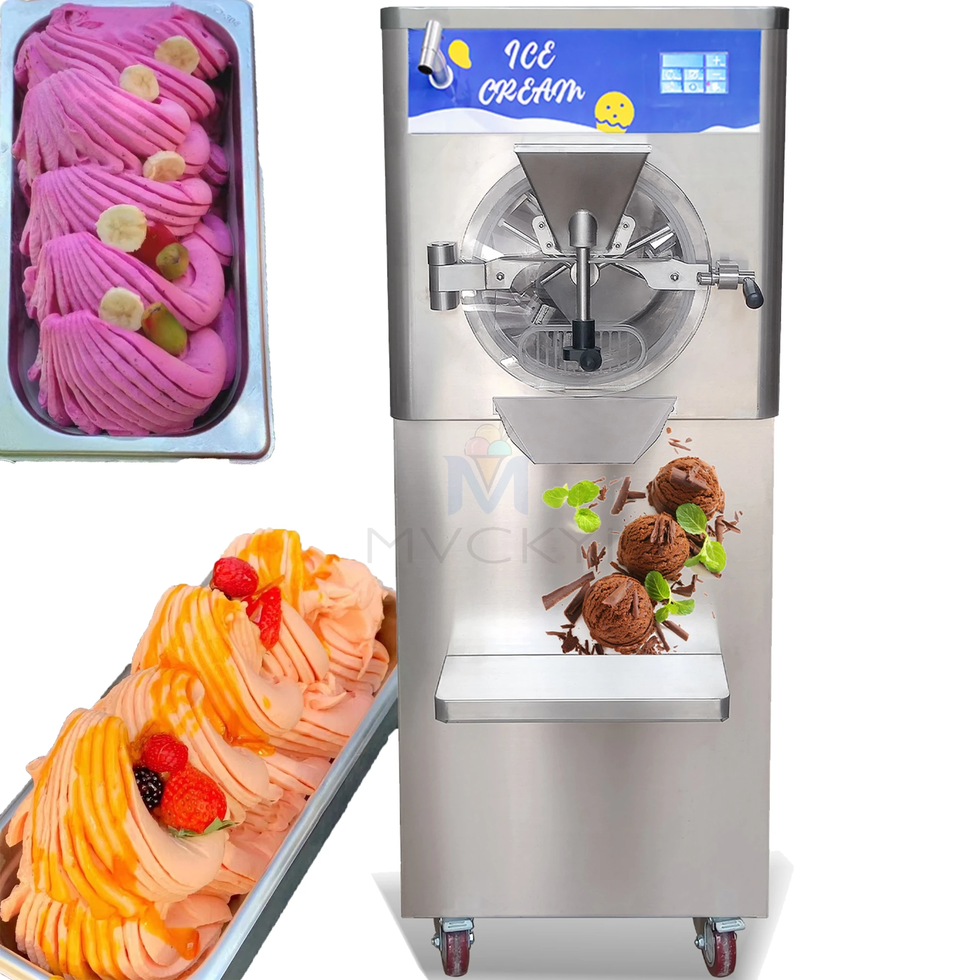 Mvckyi Free Shipping 2200W 48L/H Professional Ice Cream Machine For Business Gelato Maker Machine Commercial