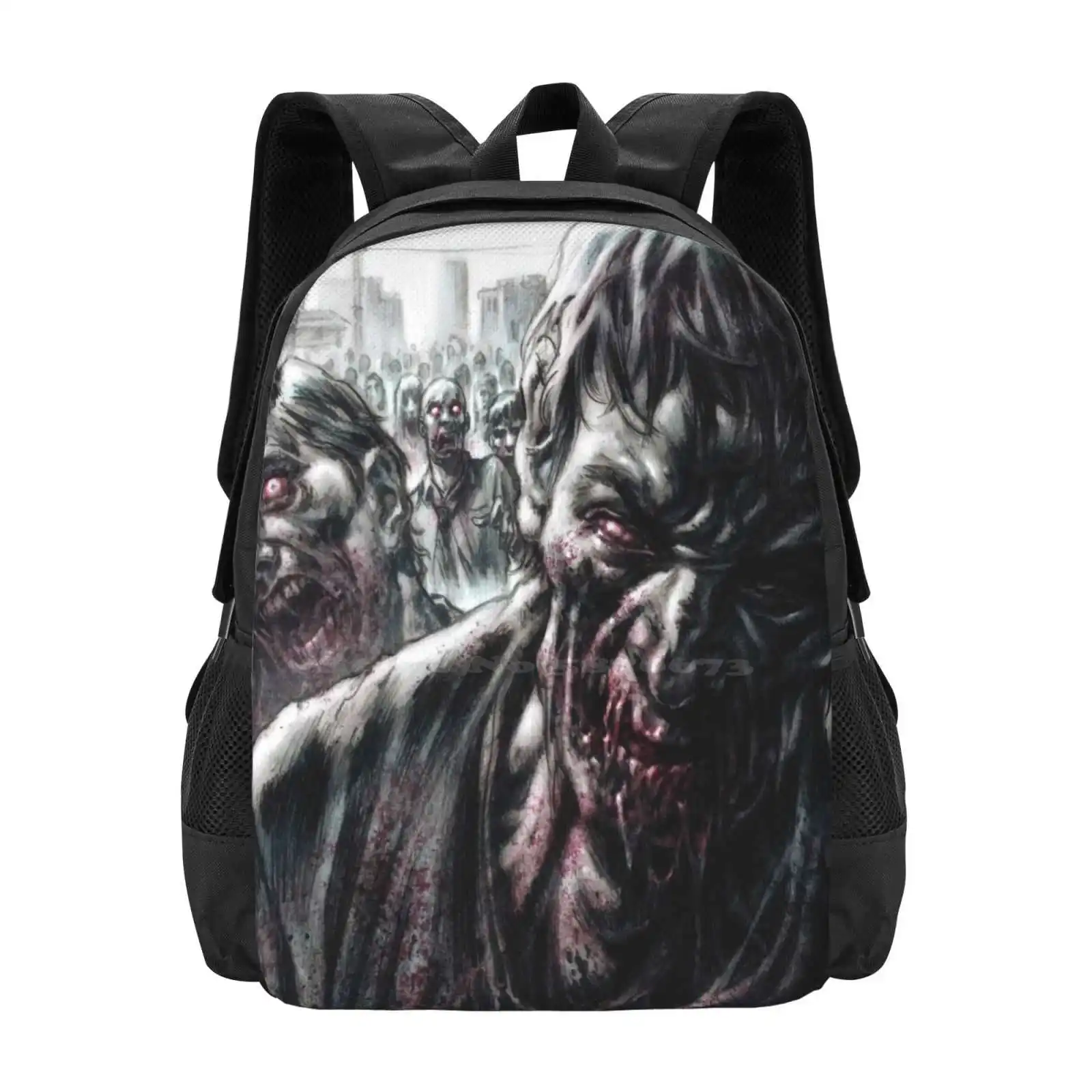 Zombie Horde Hot Sale Schoolbag Backpack Fashion Bags Zombies Creepy Horror Undead