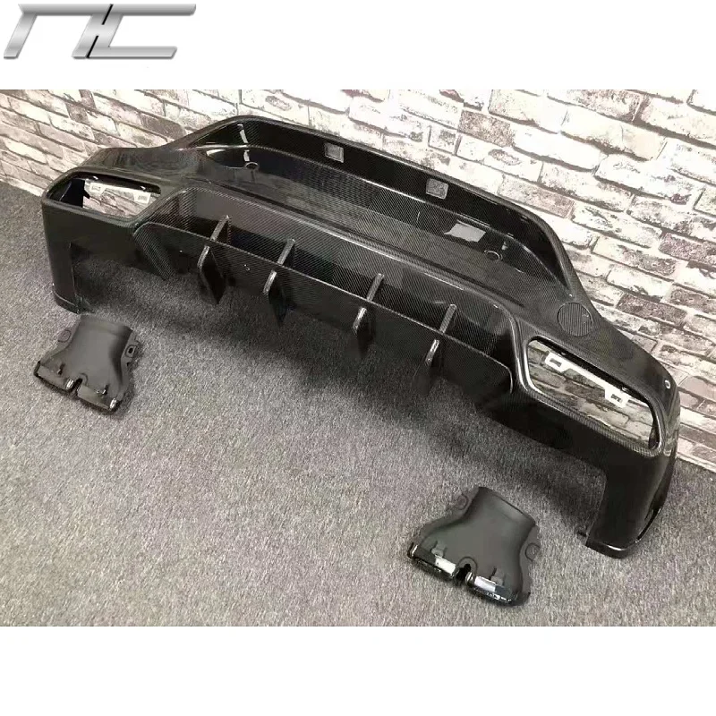 GLC X253 C253 Carbon Fiber Front Bumper Lip Rear Wheel Eyebrow diffuser Wheel Eyebrow Spoiler for Mercedes GLC63 AMG COUPE