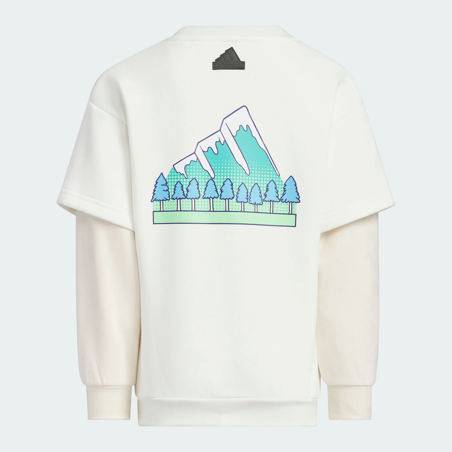 Adidas Official Genuine LK KN CREW Kids' Simple Loose Casual Sweatshirt JJ4957