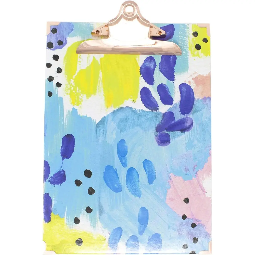 

A4 Clipboard - 9 x 12.5 - Decorative Abstract Design for Students, Nurses, Teachers, Women