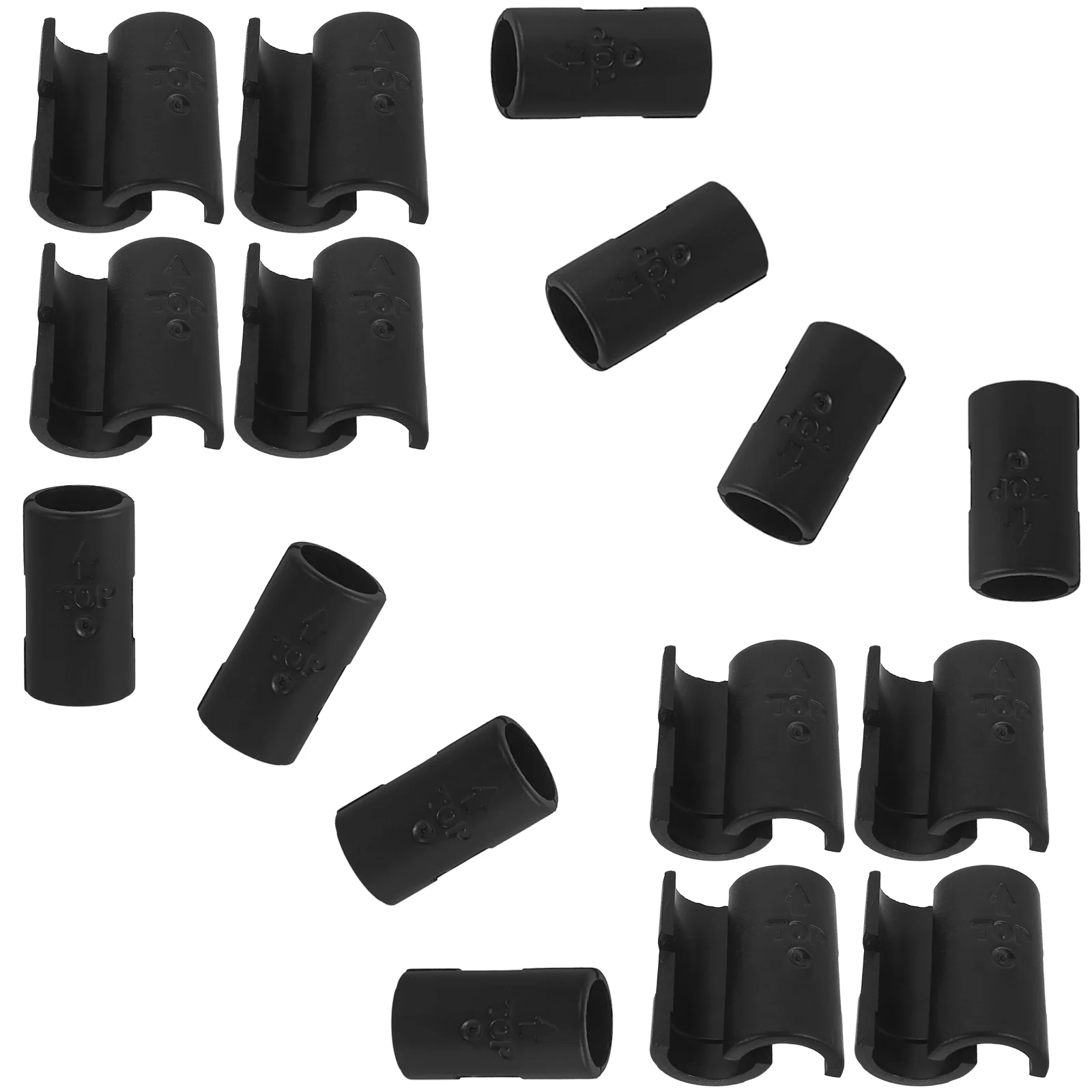 

24pcs Wire Clips Plastic Fasteners Lock Fixing Shelves Buckle Shelf Accessories Metal Fixing Clamp Parts Hardware
