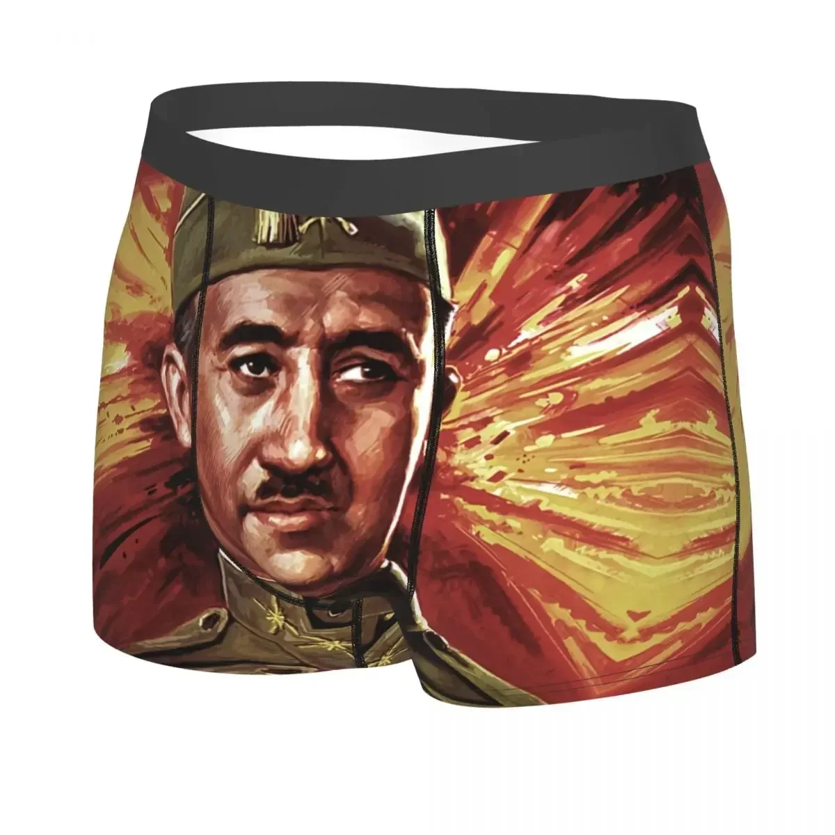 Calzoncillos con estampado 3D para hombre, ropa interior masculina, calzoncillos transpirables, calzoncillos de la leyenda de España Franco