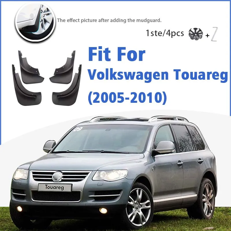 

Mud Flaps For Volkswagen VW Touareg 2005-2010 Front Rear 4pcs Mudguards Mudflap Car Accessories Auto Styline Splash Guard Fender