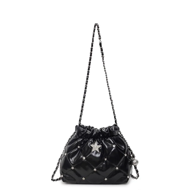 

2024 Новая модная женская сумка-мешок, большая вместительная многосторонняя сумка через плечо из натуральной кожи, винтажная шикарная рабочая сумочка