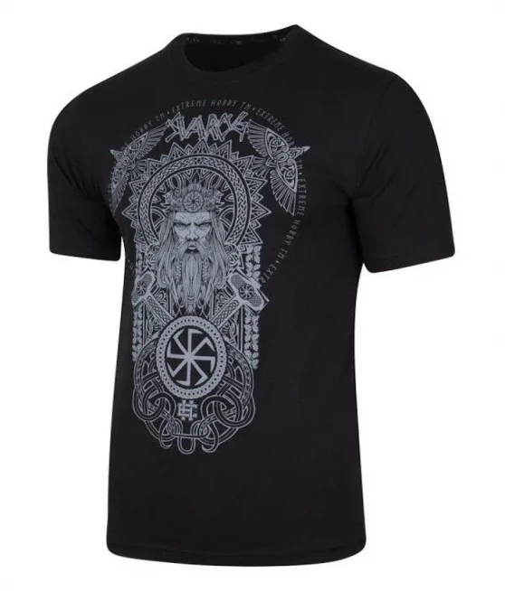 Summer Cotton Short Sleeve O-Neck Mens T Shirt New S-5XL Slavic God of Fire Svarog T-Shirt Summer vintage Short Sleeve