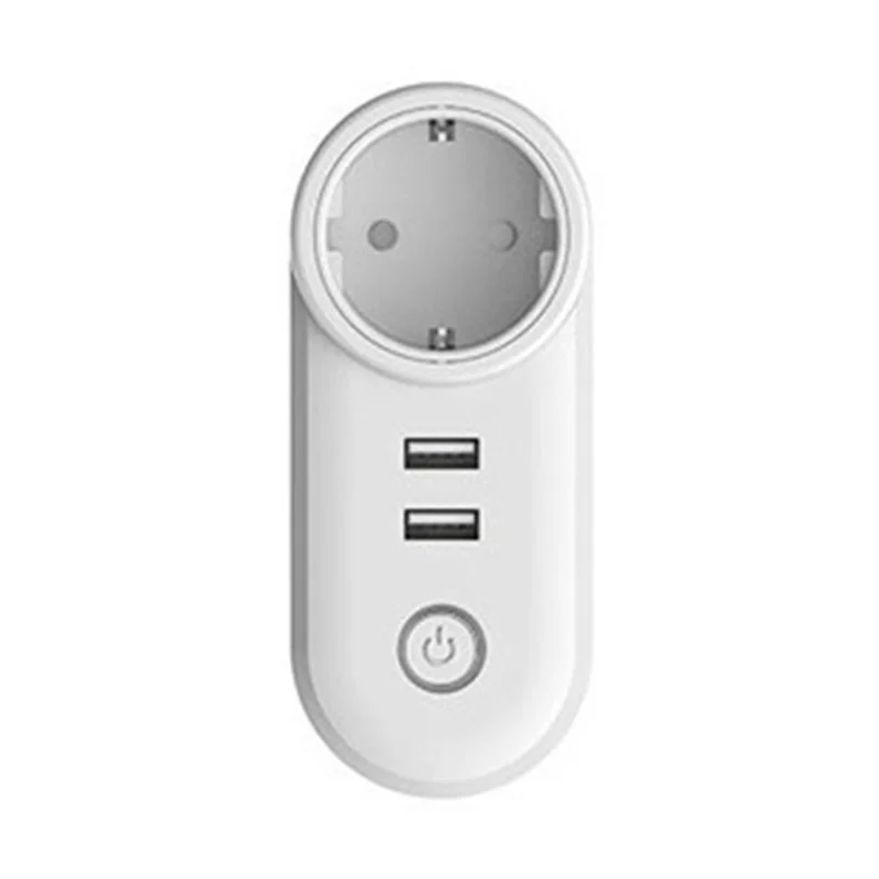 AK51-Matter Wifi Smart Power Plug Presa USB compatibile con Homekit Alexa Google Home Smartthings Spina UE Facile installazione