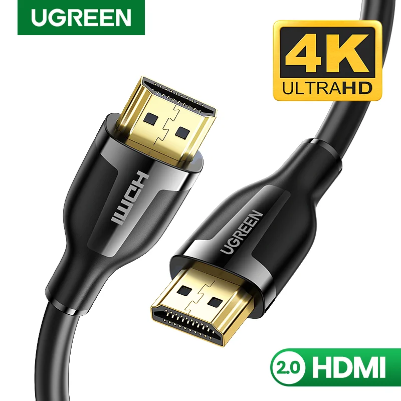 

UGREEN HDMI Cable 4K/60Hz Splitter Switcher Cable 2.0 4K/60Hz for Ps4 TV Box Apple TV Male to Male 4K Audio Speaker Cable 4K