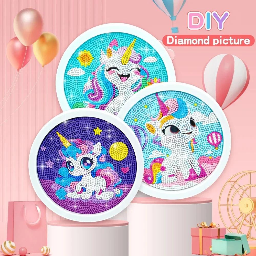 

DIY Handmade Diamond Painting - Cartoon Unicorn Mermaid Mosaic Diamond Painting Set Gift - Toys for Girls - Home Decoration*