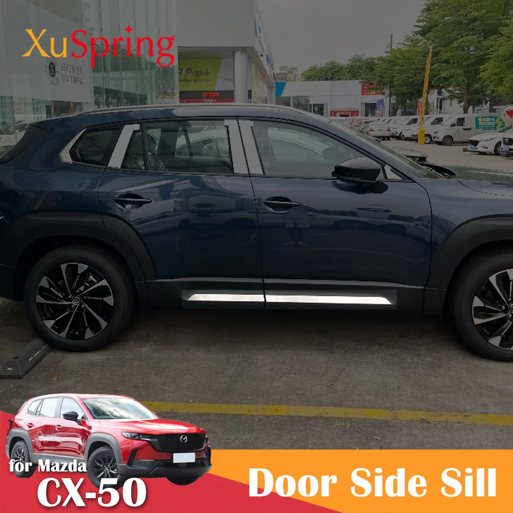 

For Mazda CX-50 CX50 2023 2024 Car Door Body Side Protective Trim Cover Strips Garnish Stickers Accessories