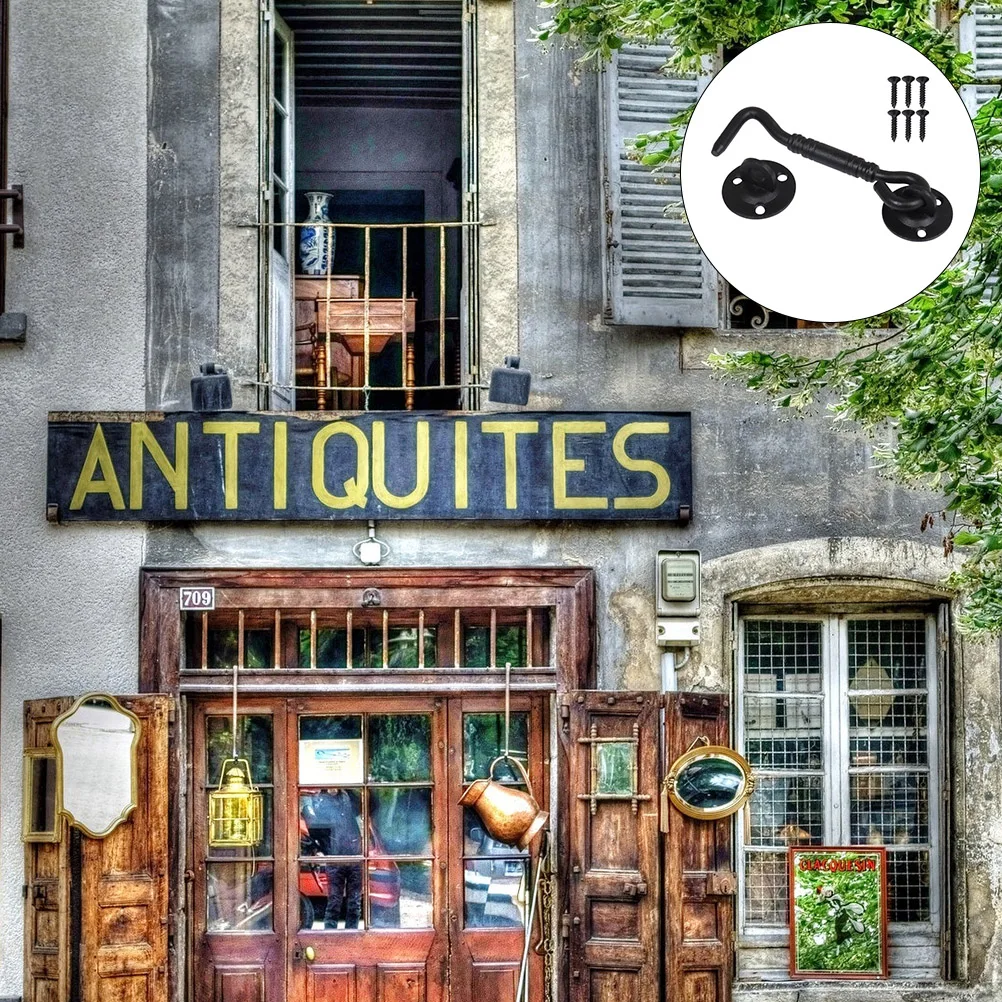 

Stainless Steel Window Hook Heavy Duty Solid Latch Lock For Door Gate Security Barn Sliding Latch Safety Lock