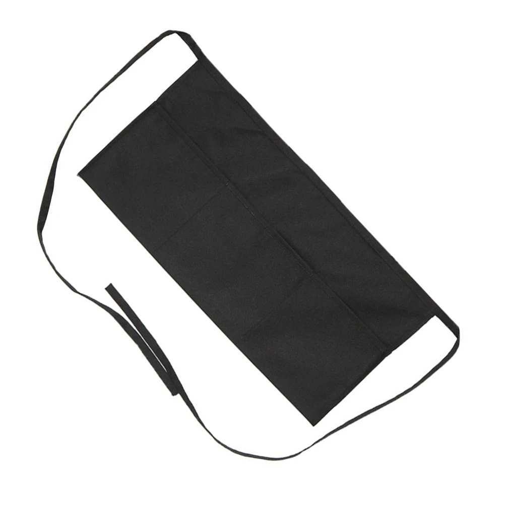 

Черный полуфартук с 3 карманами, официантка, шеф-повар, бармен, кухня, женский легко чистится, работа, ресторан, кафетерий, отель, сервер