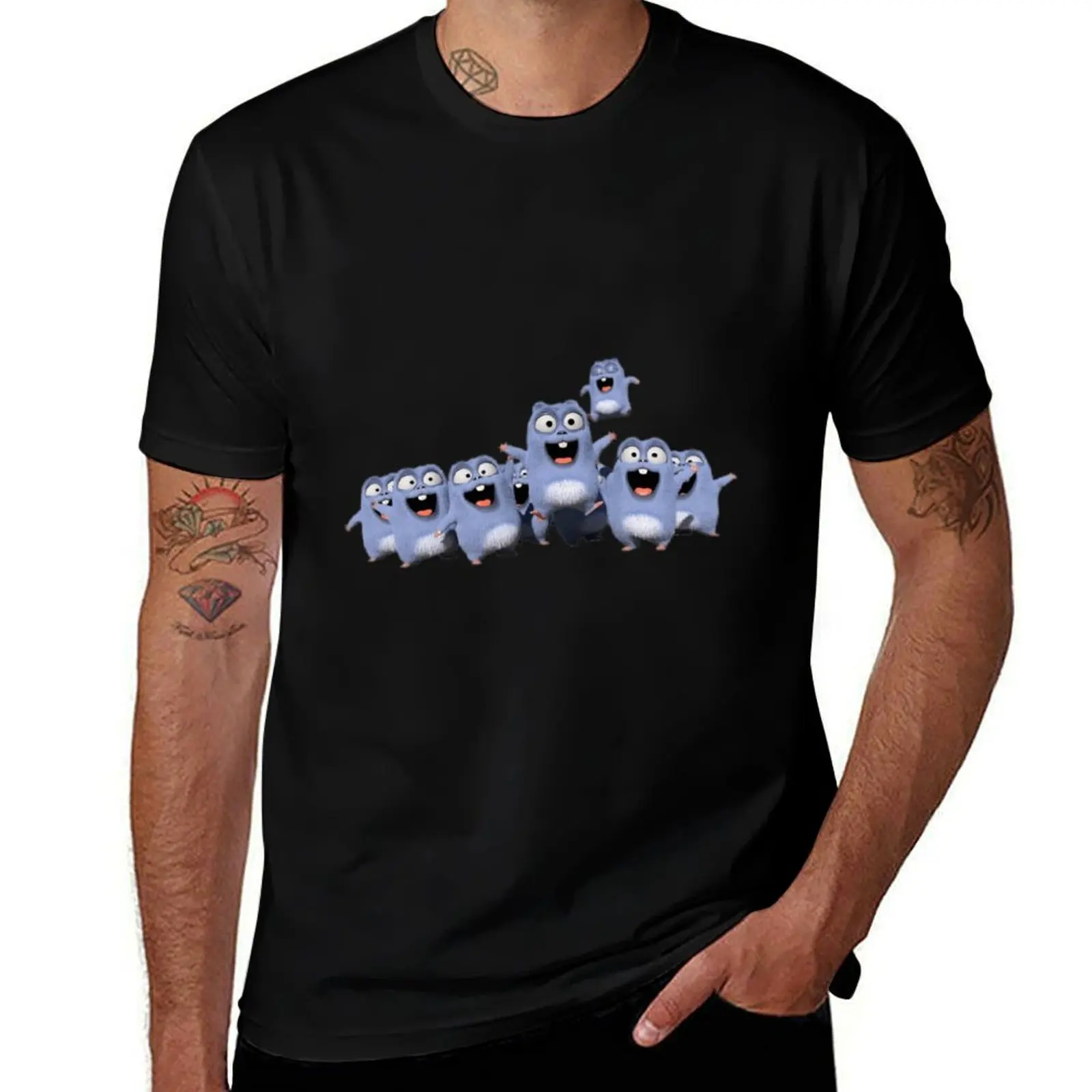 

Happy Lemmings Tabodi and Grizzy T-Shirt Basic Casual Wear Short Sleeve Top