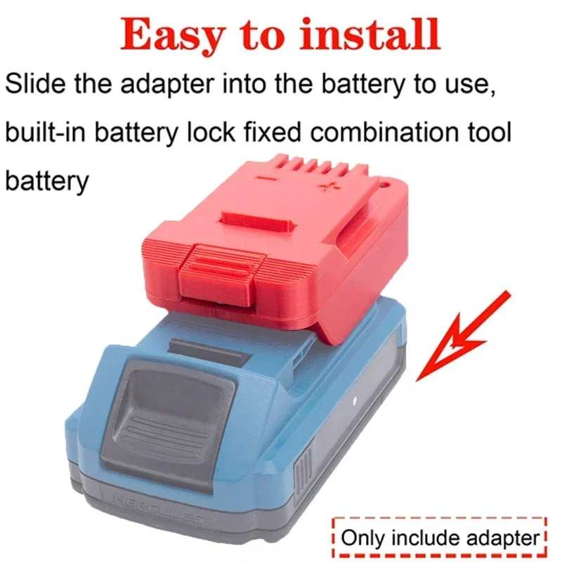 Battery Adapter for Bauer 20V Li-Ion Tools Converter for Hercules 20V Li-Ion Battery Converter Power Tools Accessories