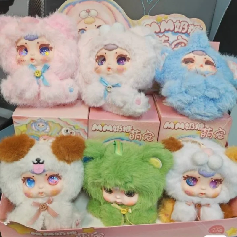 

Симпатичная серия домашних животных, глухая коробка, мм, брелок для молочных конфет, натуральная виниловая подвеска для куклы с лицом, подвесное украшение, детская игрушка в подарок