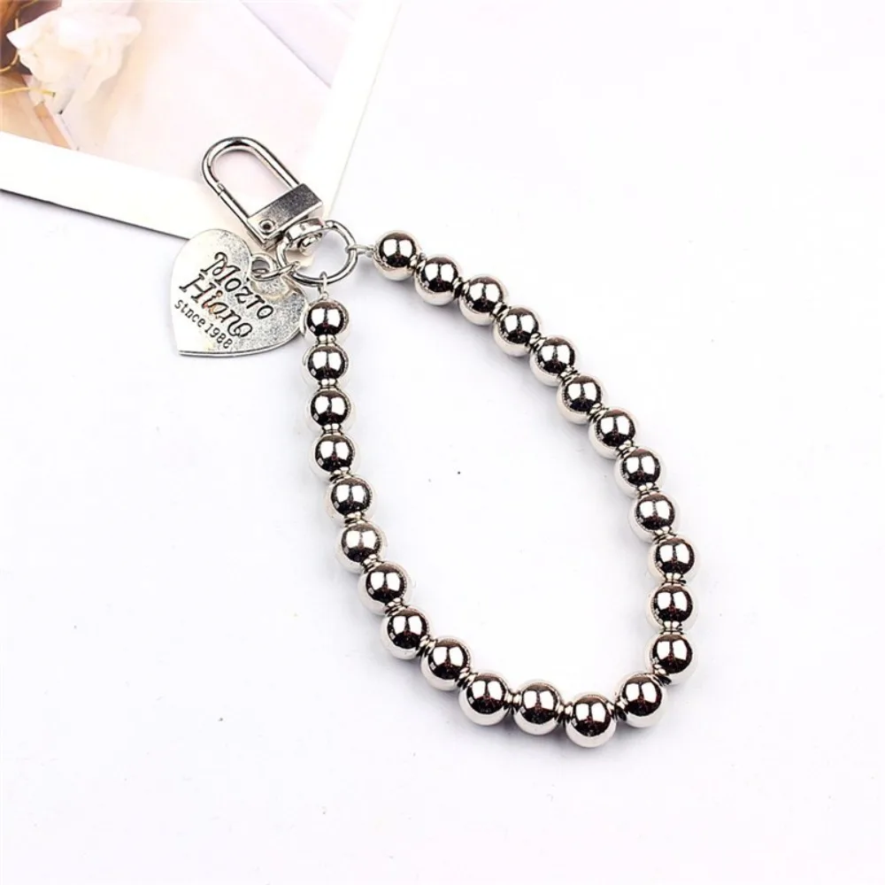 Luxury Sweet Metal Key Chain Versatile Bag Accessories with Mirror Pendant Keychain Trendy Bag Hanging Pendant