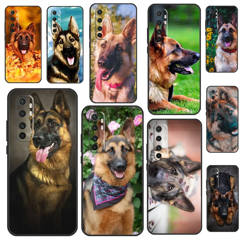 German Shepherd Dog Case For POCO X3 X4 X5 F5 Pro M5s C40 F4 GT F3 Cover For Xiaomi 12T 11T Pro 12 13 Lite 12X