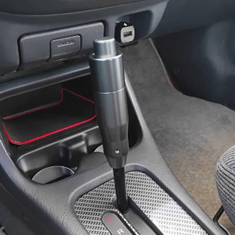 Upgrade Your Car with Gearshift Knob With Push Button Automatic Modified Gearshift Knob Metal Gear Lever Knob Fits Most Cars