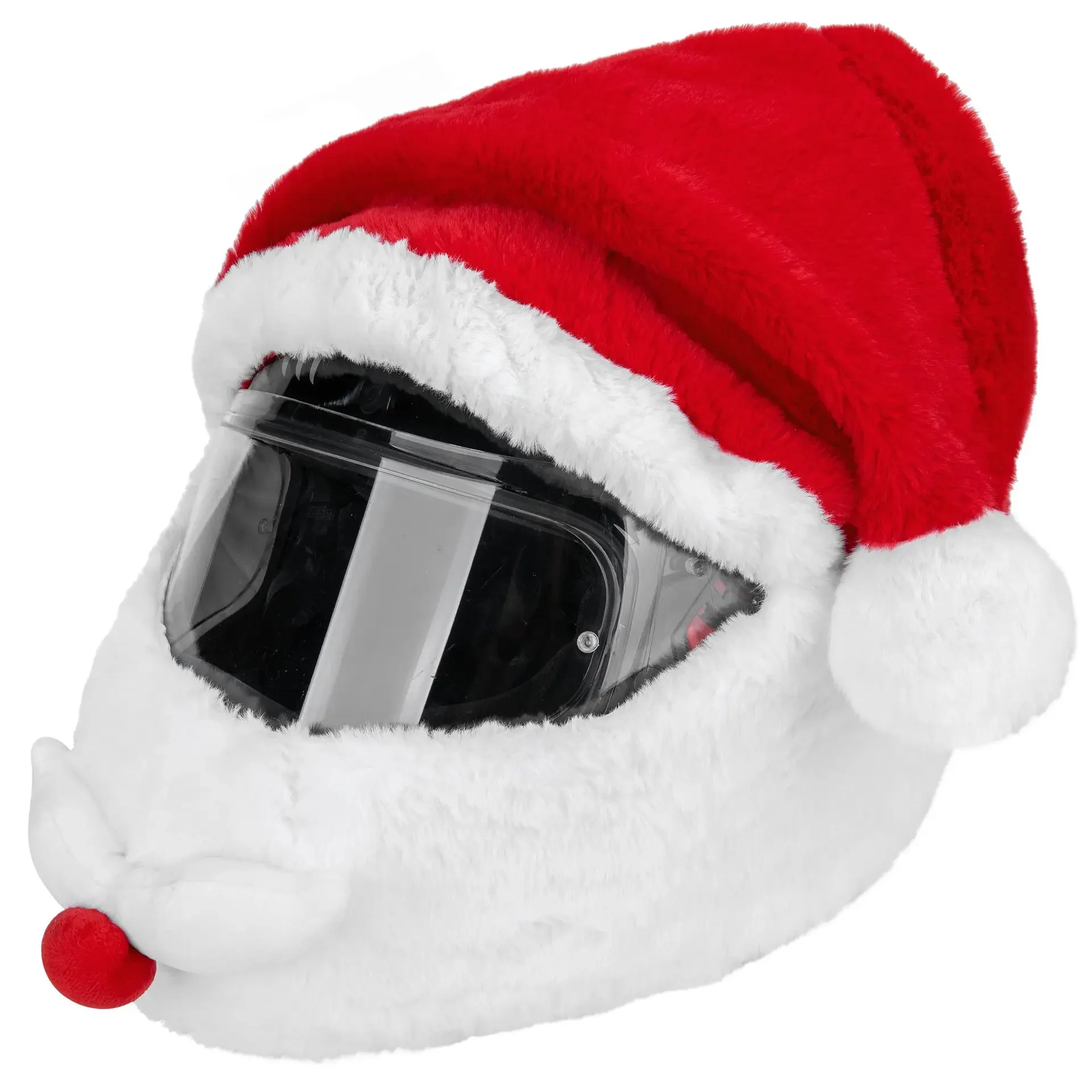 Christmas Hat Motorcycle Helmet Protective Cover Outdoor Crazy Funny Santa Claus Motorcycle Helmet Cover Christmas Gift