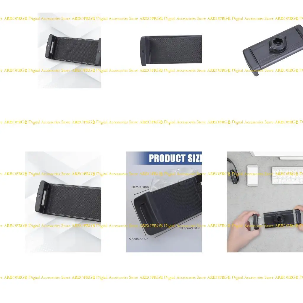 

E21E Tablet Stand Holders Clamp Clip Bracket for Pad Phones and Tablets 4-9Inch