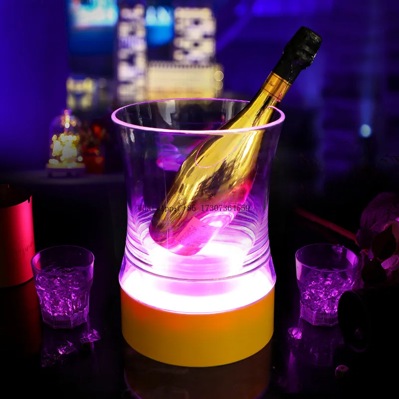 

LED luminous ice bucket bar beer bucket cocktail waist single champagne bucket
