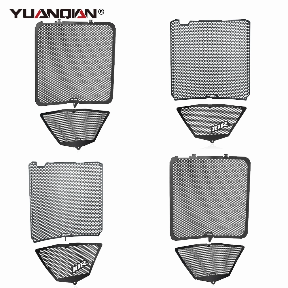 

2008-2024 ZX10R ZX-10RR Radiator Grille Guard Cover Oil Cooler Protection For Kawasaki NINJA ZX-10R ZX10RR Performance KRT SE