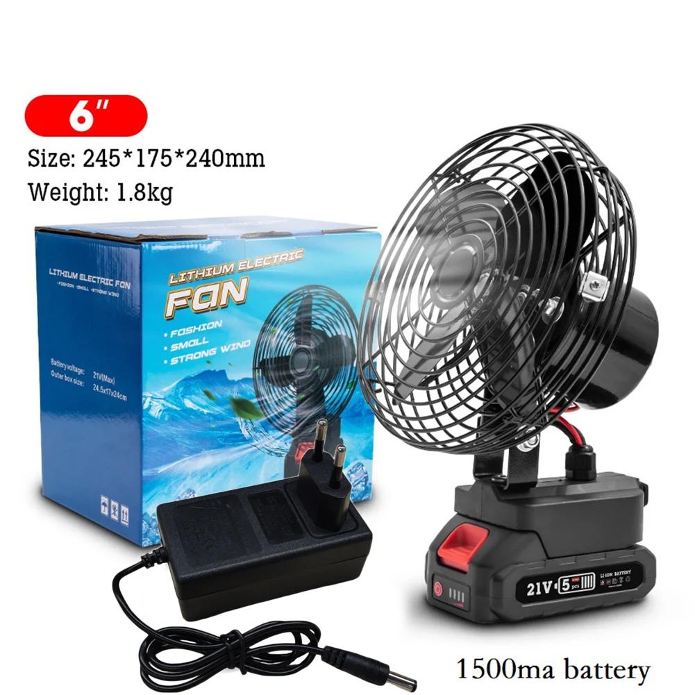 Ventilador, ventilador portátil ao ar livre com duas opções de velocidade 8 polegadas-1500ma-eua 8 polegadas-3000ma-ue 8 polegadas-3000ma-eua abs + pp novo