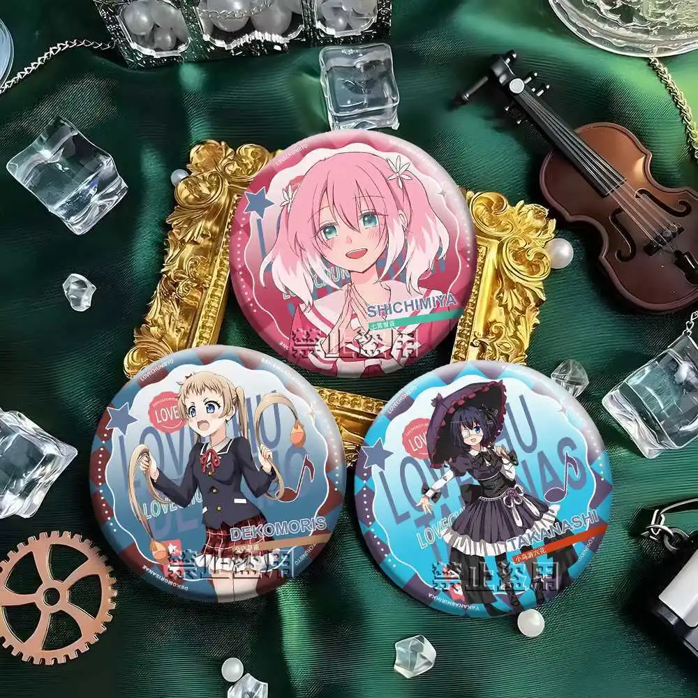 2025 New LOVE,CHUNIBYO&OTHER&DELUSIONS.Figure Icon Badge Handmade Tinplate Brooch For Backpack Clothes Chest Ornament Gifts