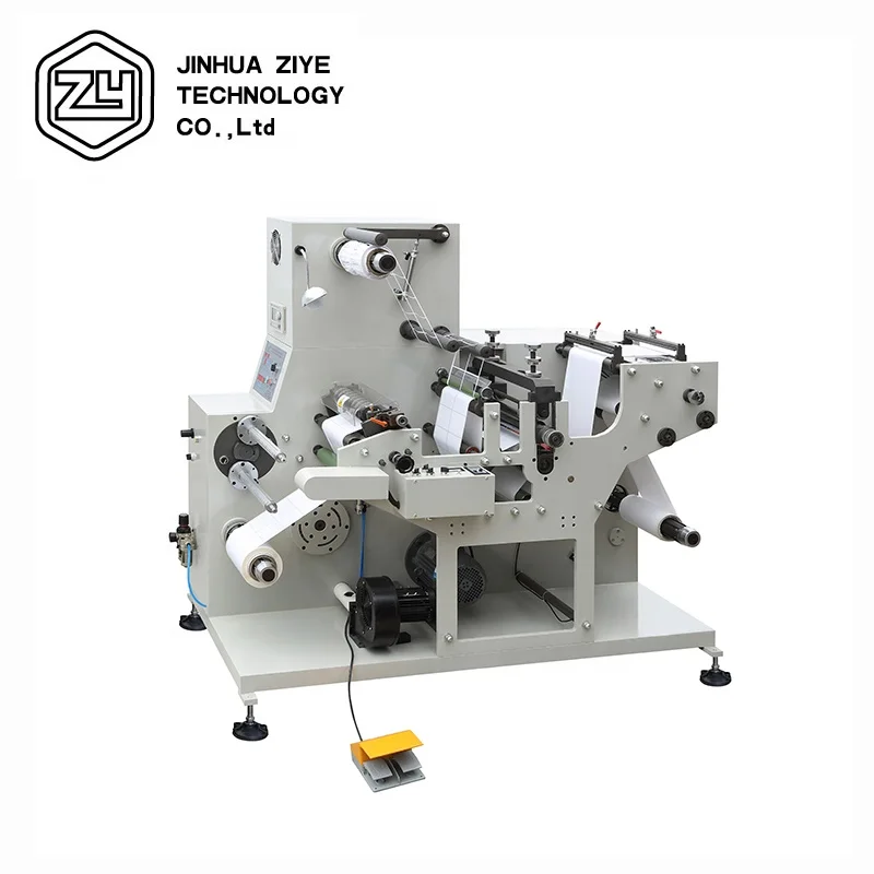 DES320T Rotary Automatic Adhesive Sticker Label Die Cutting Slitting Machine with Die Cut Unit