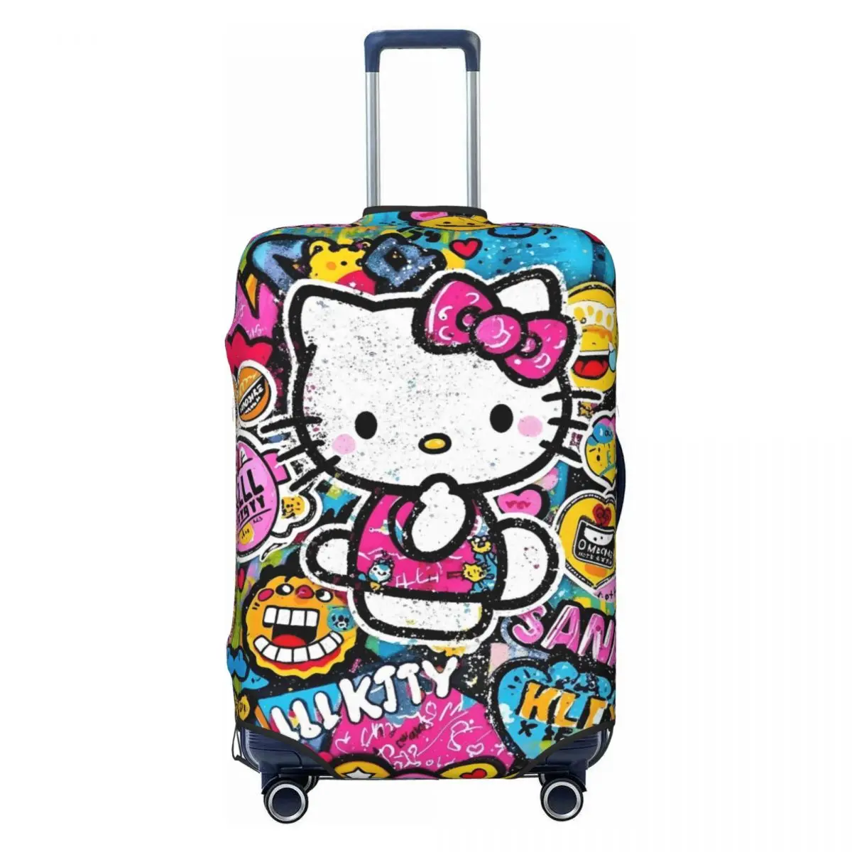 

Custom Hello Kitty Luggage Cover Elastic Cute KT Cat Classical Printing Travel Suitcase Protective Covers Suit For 18-32 inch
