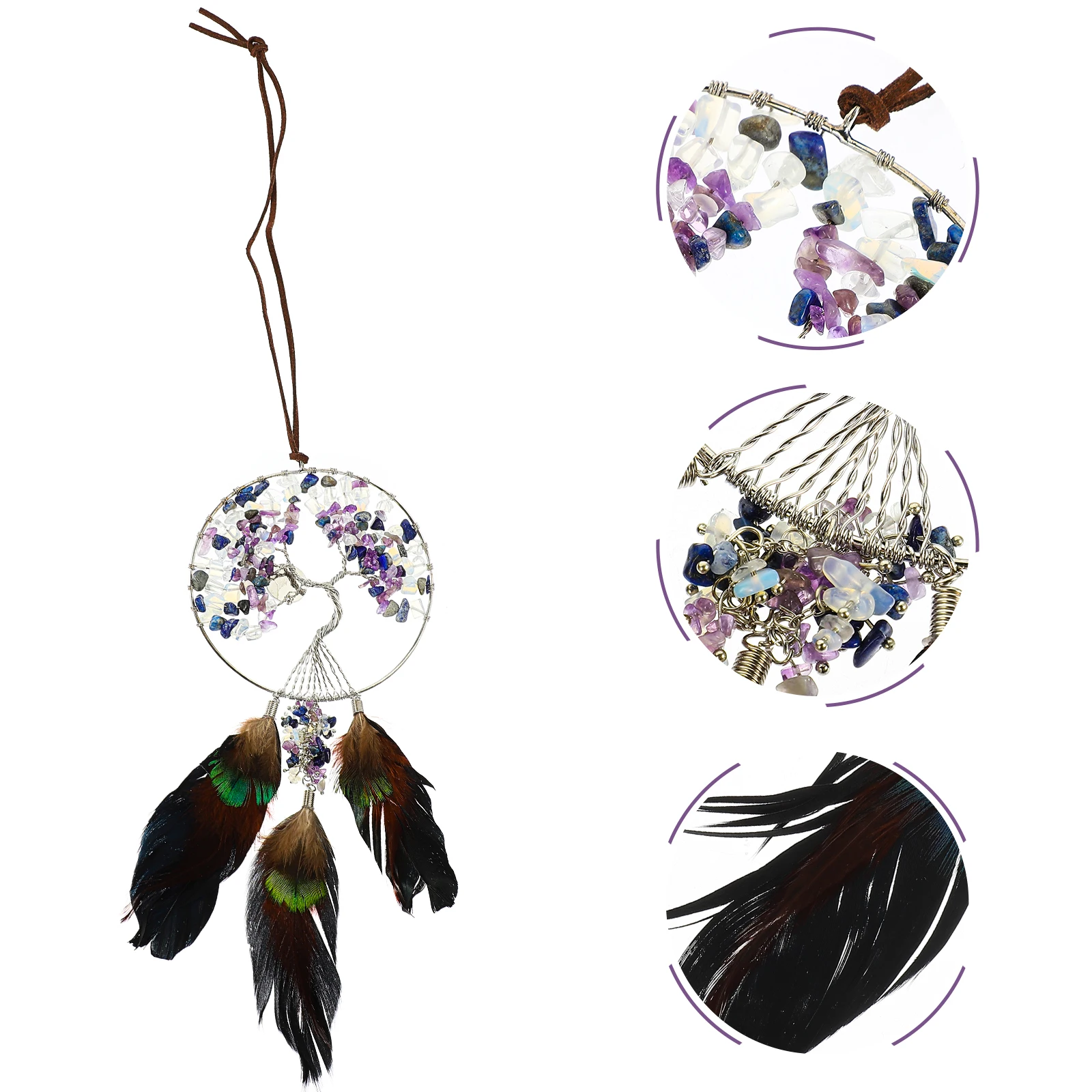 

Love Crystal Pendant Wall Hanging Ornament Bedrooms Decorations Curtain Adornment Life Tree